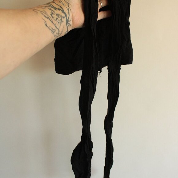 Vintage 1980s 1990s Pantyhose, Control Top Coloralls Basic Black, Size A-B, - Picture 5 of 10